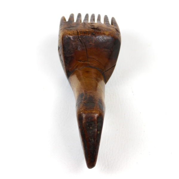 Native American wooden horse brush - 19th century