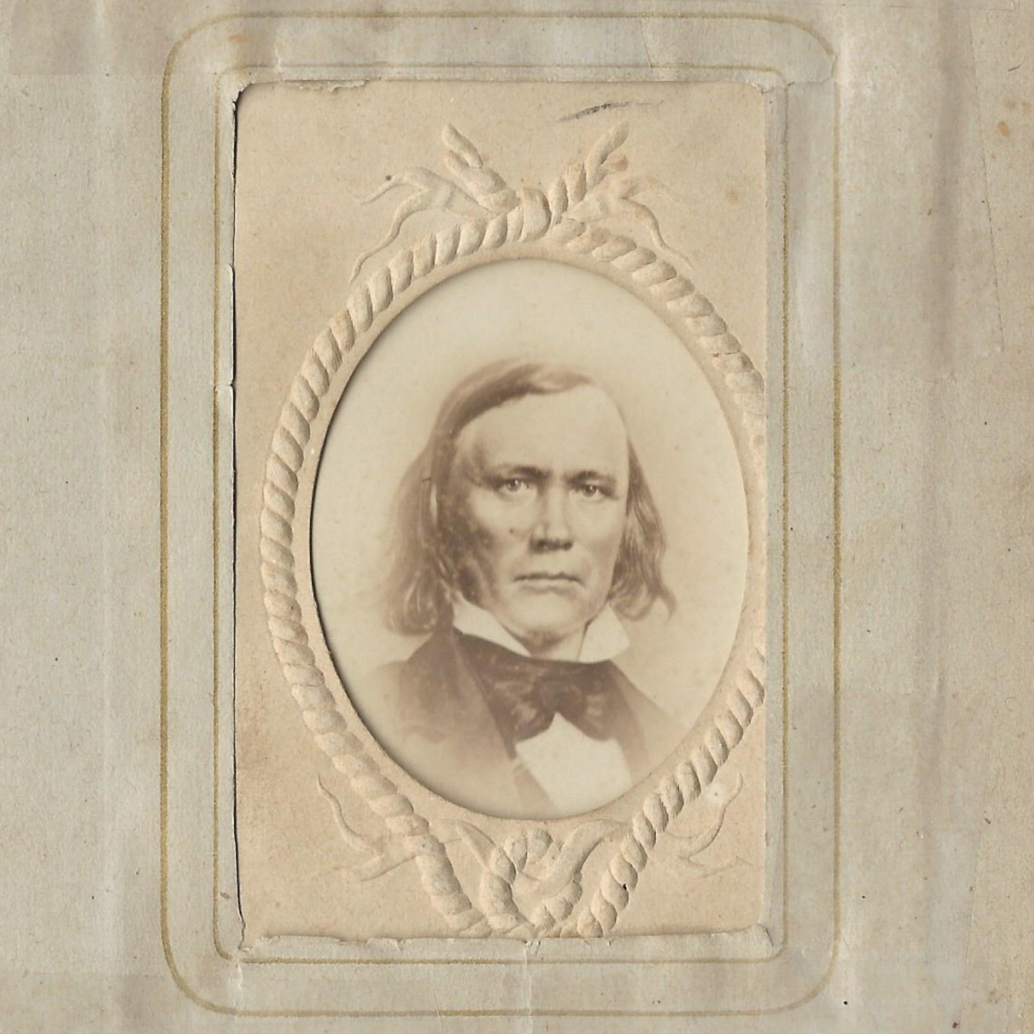 CDV photograph of Christopher Kit Carson published by E. & H. T. Anthony