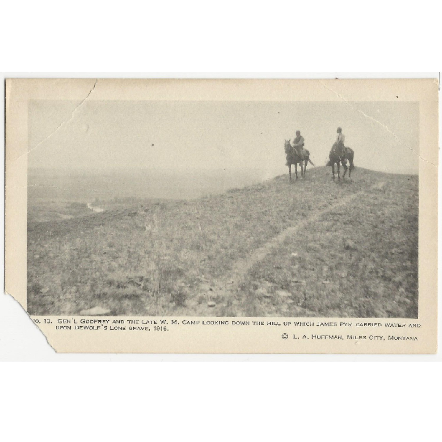 Little Bighorn commemoration postcard - Circa 1917