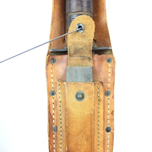 Jet pilot knife w/ 1967 leather sheath and sharpening stone