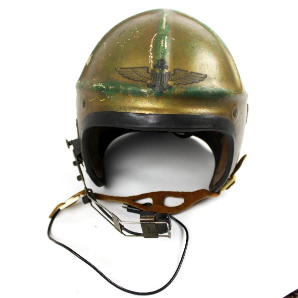Korean War era USN jet pilot flight helmet type H-4 - Identified