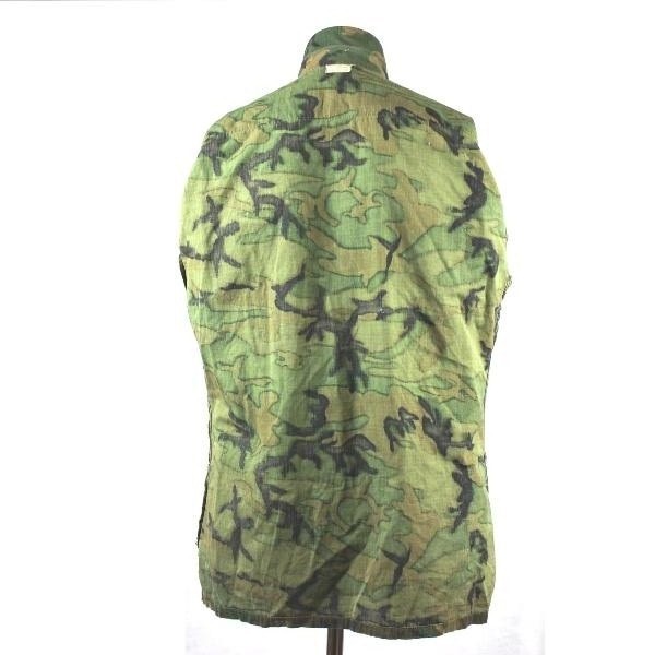 ERDL tropical leaf pattern camouflage combat coat - Med. Long