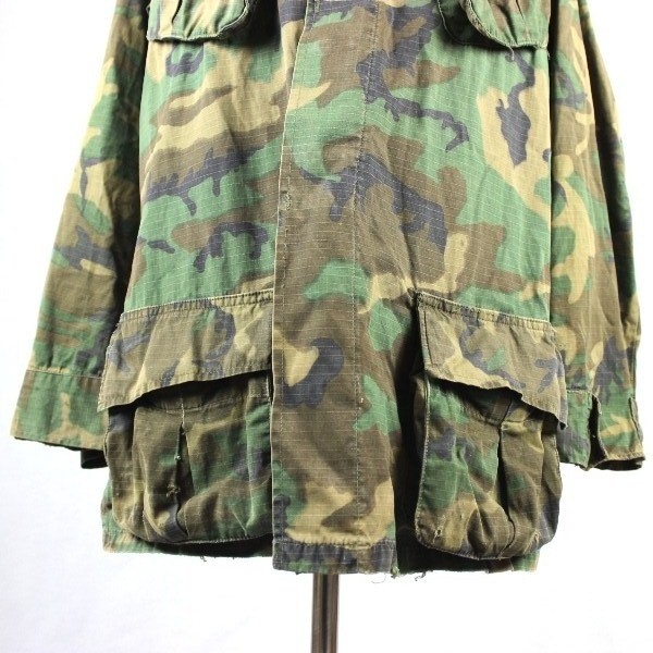 ERDL tropical leaf pattern camouflage combat coat - Med. Long