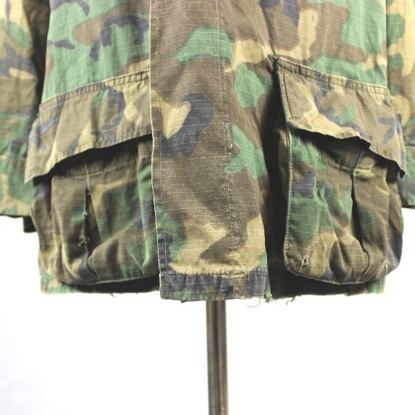 ERDL tropical leaf pattern camouflage combat coat - Med. Long