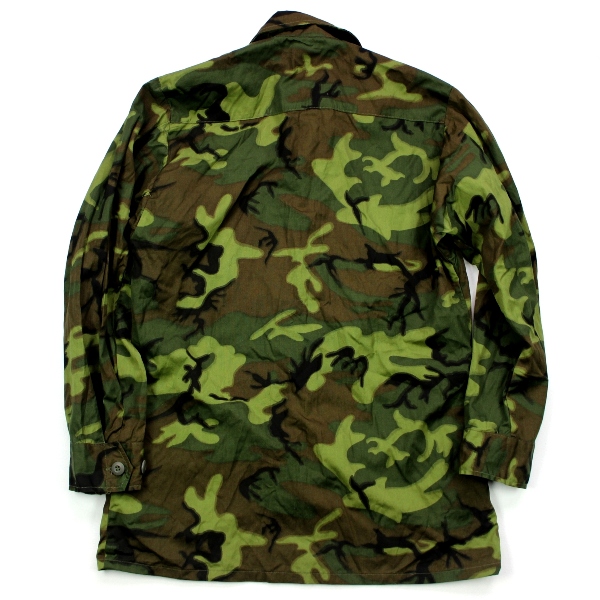 ERDL camouflage jungle fatigue / combat shirt - Small Regular - Mint