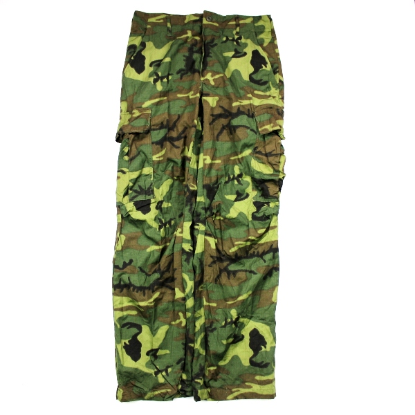 ERDL camouflage jungle fatigue / combat trousers - Regular Small