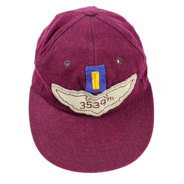 USAF red wool ball cap - 3539th ATS