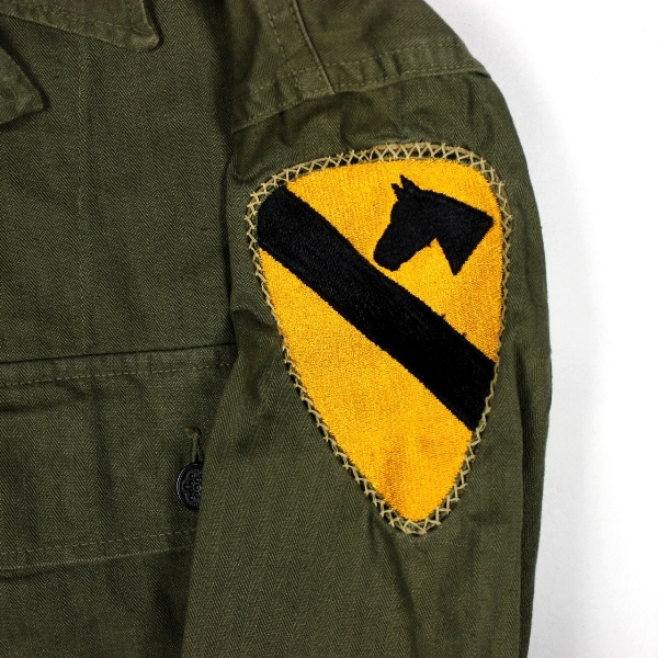 HBT fatigue jacket w/ 1st Cavalry Division patch