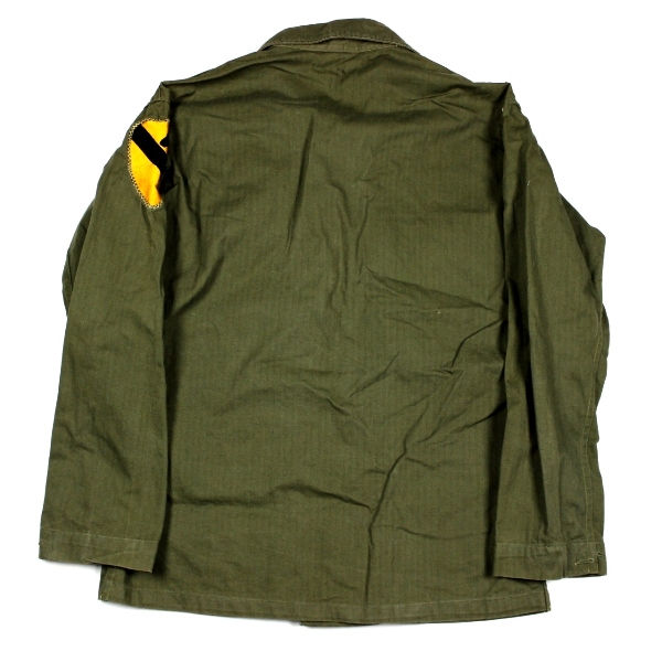 HBT fatigue jacket w/ 1st Cavalry Division patch