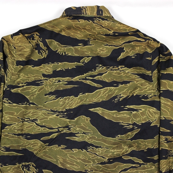 Scarce  gold tiger stripes shirt w/ modifications