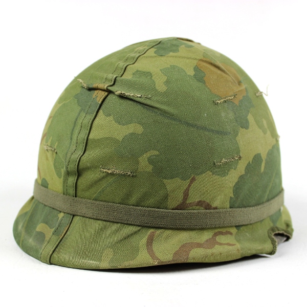 US Army M1 helmet w/ liner and cam cover