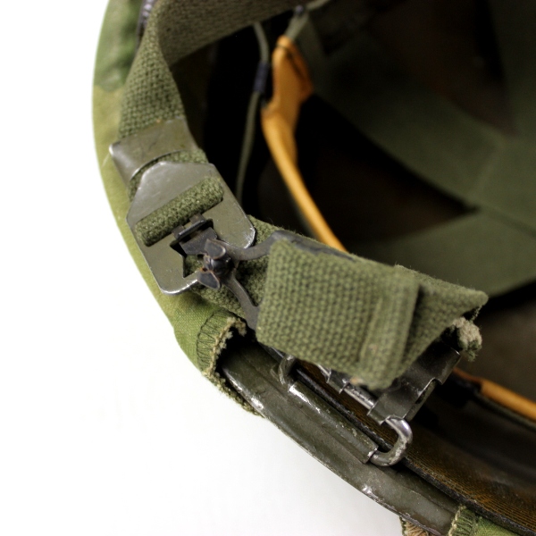 US Army M1 helmet w/ liner and cam cover