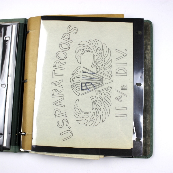 11th Airborne Division paratrooper uniforms / documents grouping