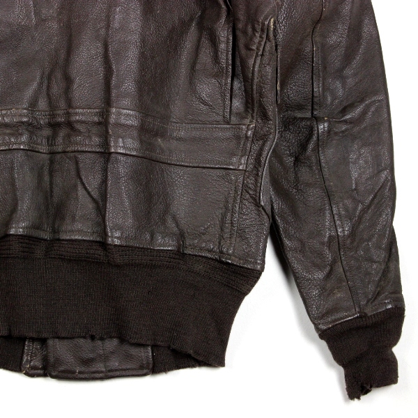 Leather flight jacket type G-1 w/ squadron patch