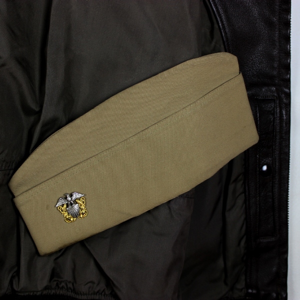 Leather flight jacket type G-1 w/ squadron patch