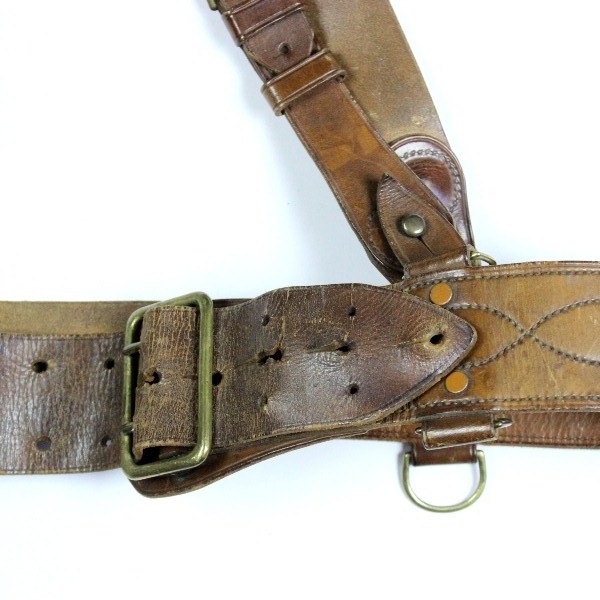 British made Sam Browne officer belt w/ strap