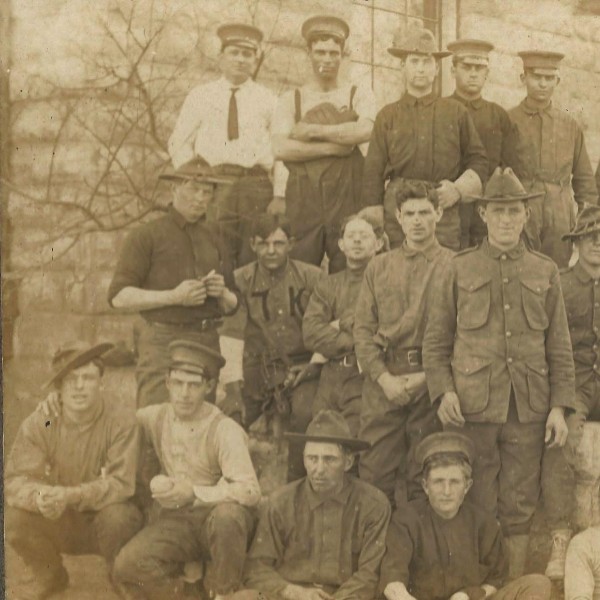 Pre-WWI photograph of an army baseball team