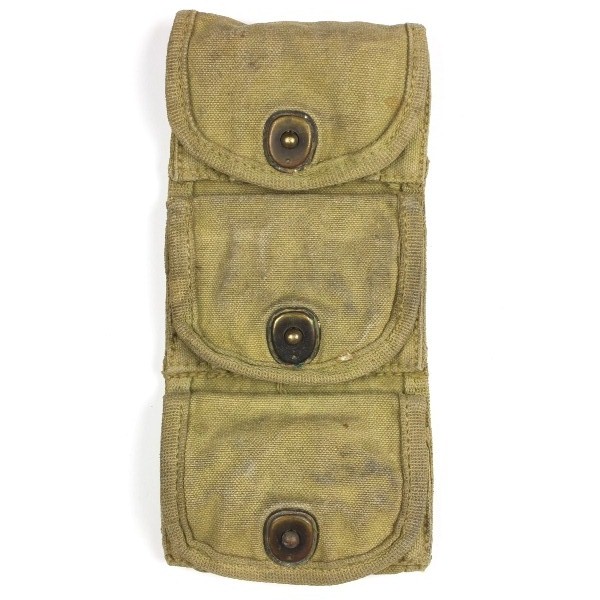 Ammunition pouch for S&W Cal .45 revolver half moon clips