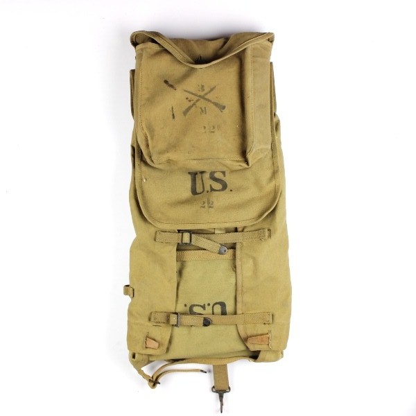 M1910 canvas haversack w/ complete mess kit - 1918