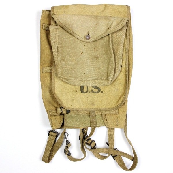 M1910 canvas haversack - R.H. Long 1918