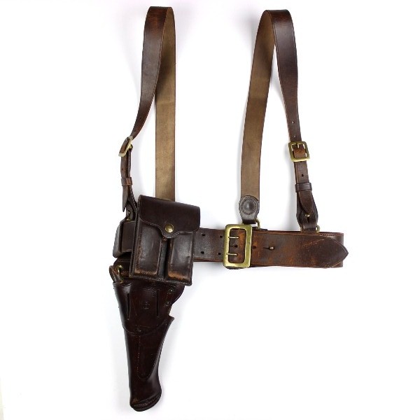 M1921 Sam Browne officer belt w/ holster and mag. pouch