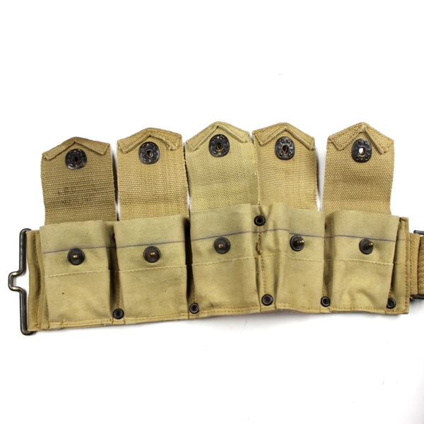 M1910 US Army dismounted rifle cartridge belt - 1917/1918