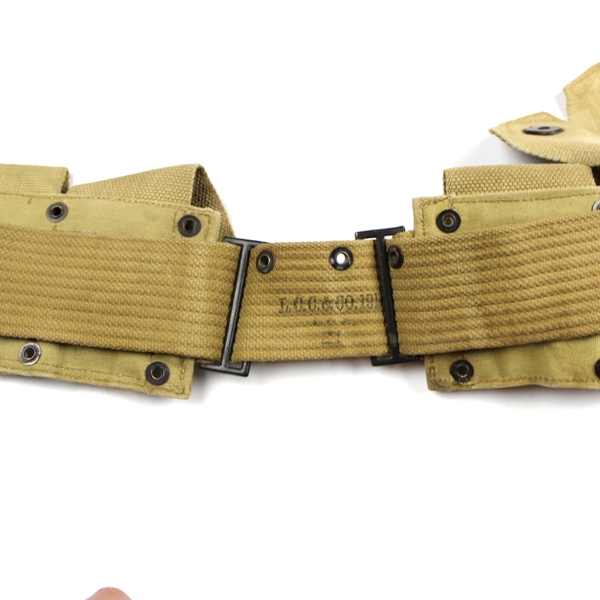 M1910 US Army dismounted rifle cartridge belt - 1917/1918