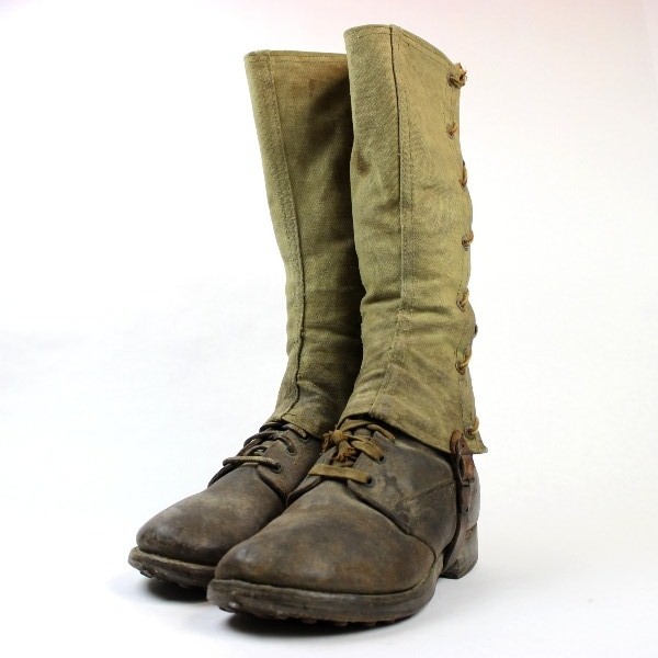 M1917 trench roughout leather boots - 7 1/2 EE