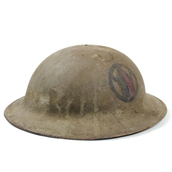 M1917 Doughboy standard steel helmet - MG Bn - 89th ID