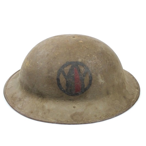 M1917 Doughboy standard steel helmet - MG Bn - 89th ID