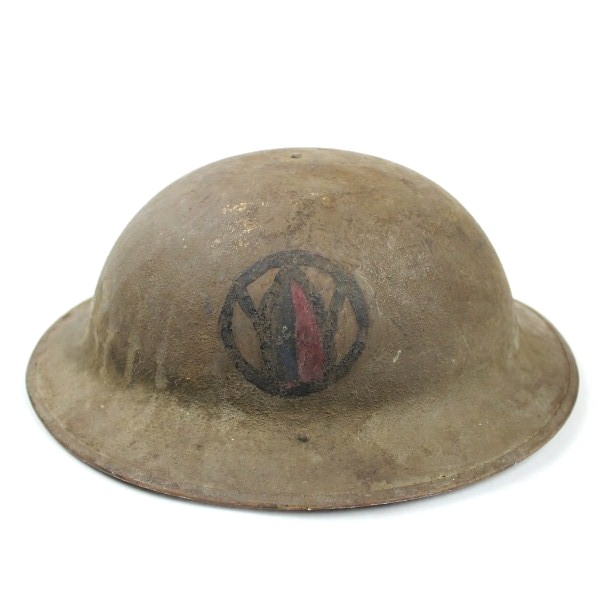 M1917 Doughboy standard steel helmet - MG Bn - 89th ID