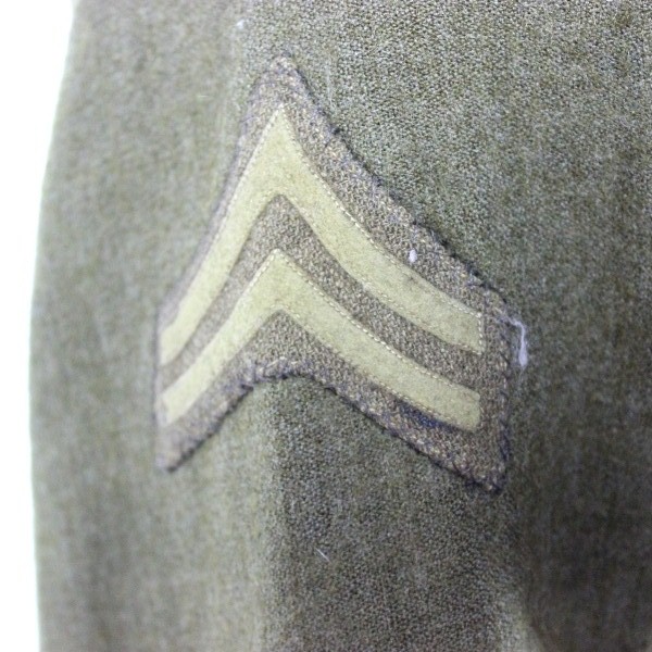 M1917 OD wool service tunic - 89th ID - 341st Artillery Bn - Co C