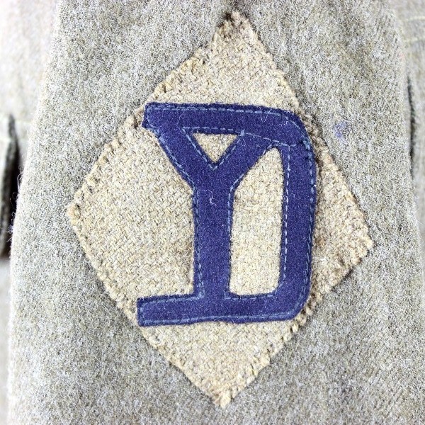 M1917 OD wool service tunic - 101st Engineer Bn - 26th ID Yankee