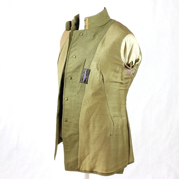 Custom tailored artillery officer OD wool tunic