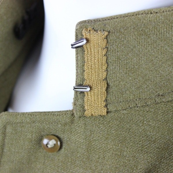 Custom tailored artillery officer OD wool tunic