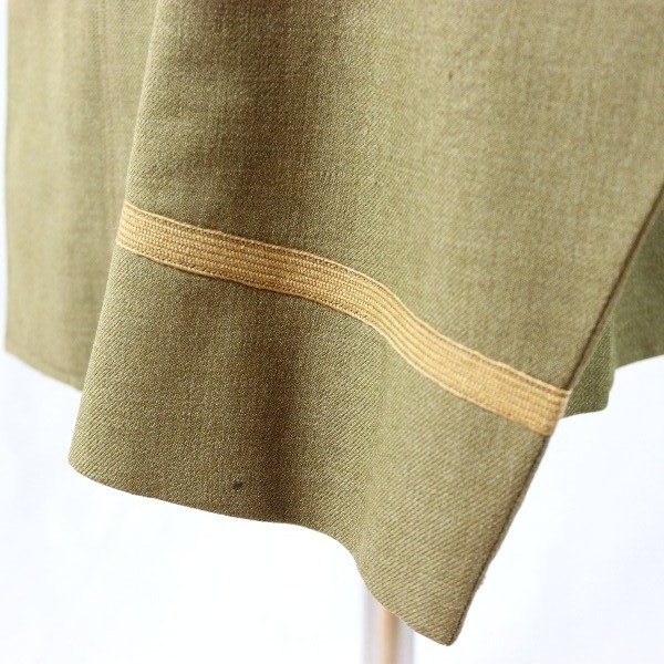 Custom tailored artillery officer OD wool tunic