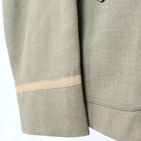 Custom tailored artillery officer OD wool tunic