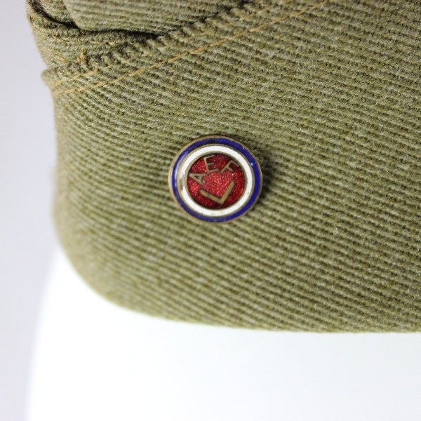 EM Wool garrison cap / Overseas cap - American Expeditionary Force - ID'ed