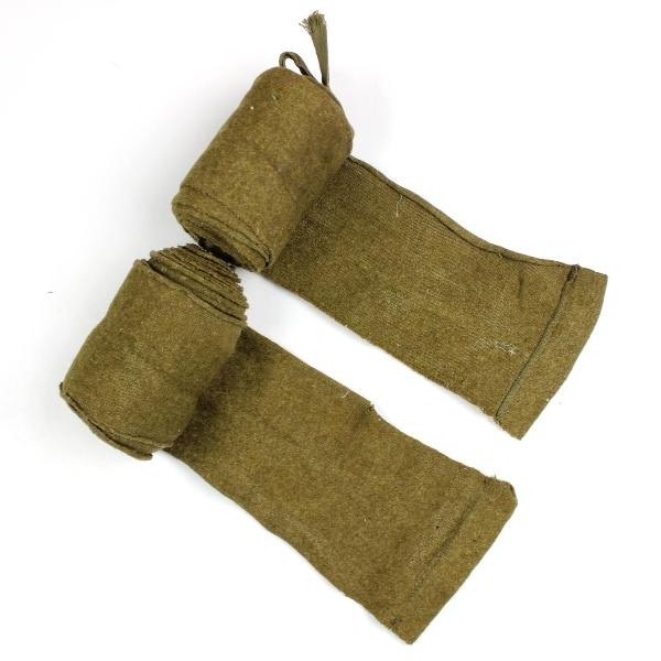 EMs OD wool puttees / leg wraps