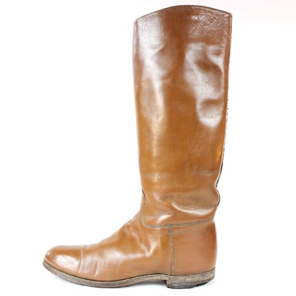 Officers russet leather cavalry riding boots