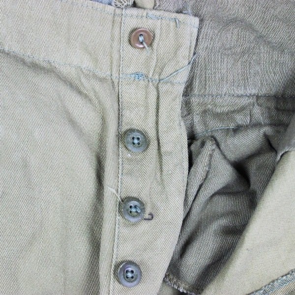 Khaki cotton service trousers - W32 L24