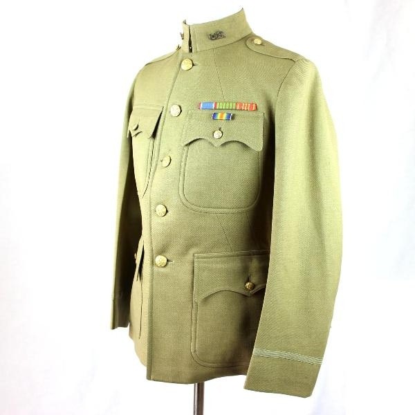 1920 OD wool officer tunic and breeches - Ided