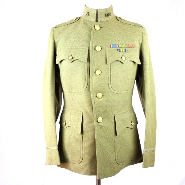 1920 OD wool officer tunic and breeches - Ided