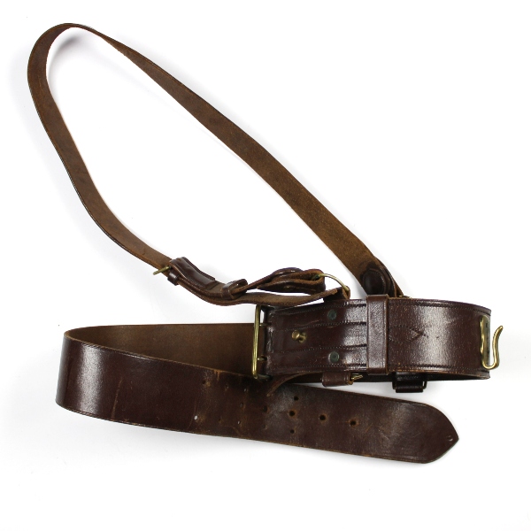Officers Sam Browne belt w/ shoulder strap - Private purchase