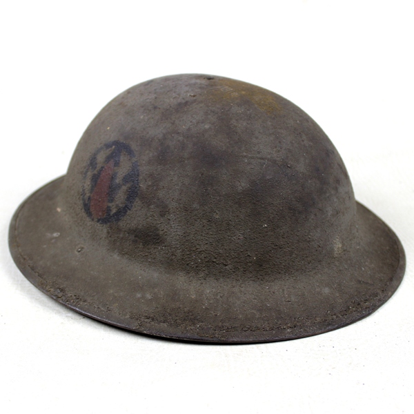 M1917 Doughboy standard steel helmet - 89th ID