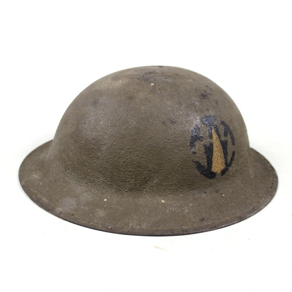 M1917 Doughboy standard steel helmet - 89th ID