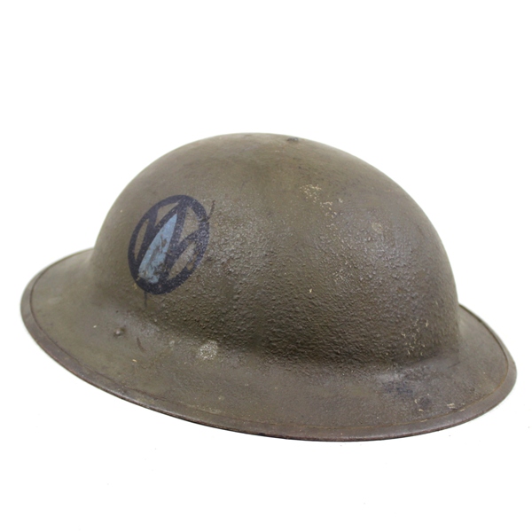 M1917 Doughboy standard steel helmet - 89th ID