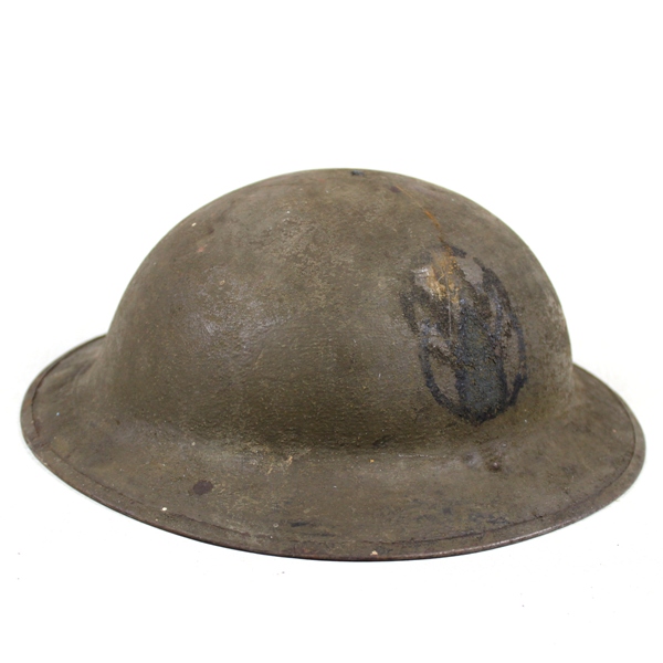 M1917 Doughboy standard steel helmet - 89th ID