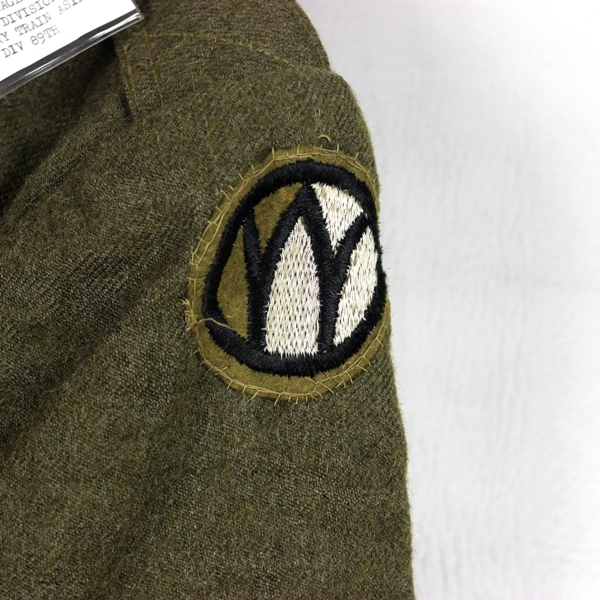 M1917 OD Wool service tunic - 355th Infantry - 89th ID