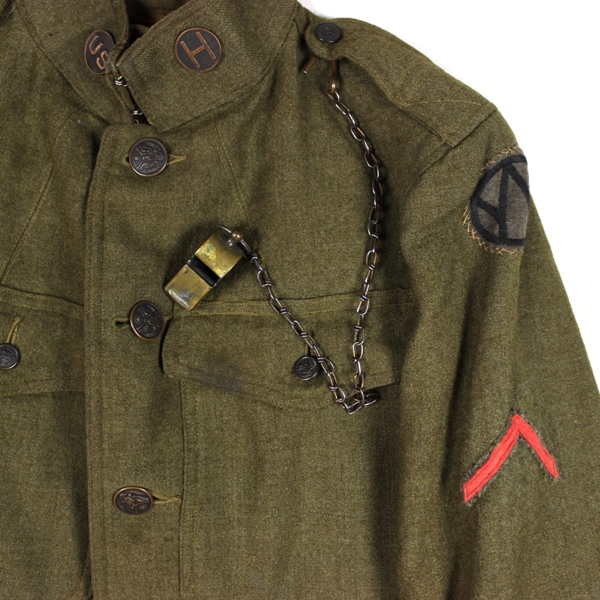 M1917 OD Wool service tunic  - 89th ID / Headquarters